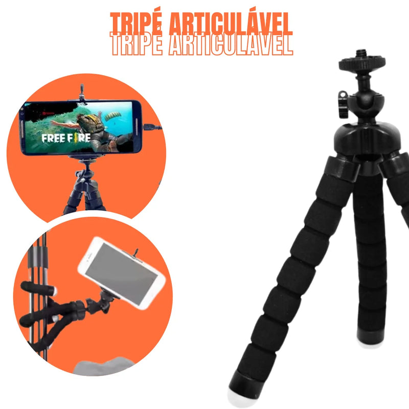 Gamer Mobilator Kit One Hand 60% Black Led Wired Mobile Phone Keyboard Mouse Tripod Usb Rgb Otg Tripod