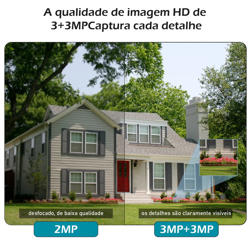 6MP Camera 4K Camera Wifi Surveillance Monitor Security Camera Wifi 360 Smart Camcorders COIBEU Bluetooth Camcorders